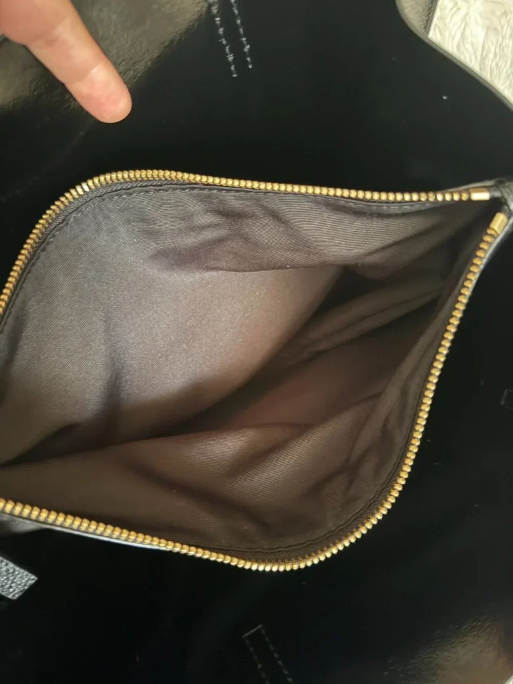 Marc Jacobs The Grind Black Leather Tote Shoulder Bag